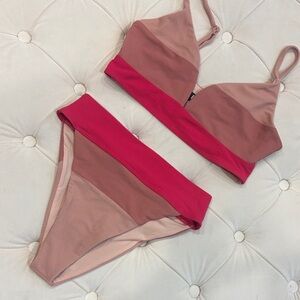 Beach Riot Vibrant Pink Bikini